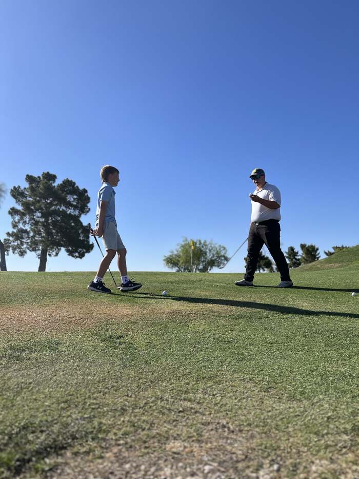 Golf course backdrop